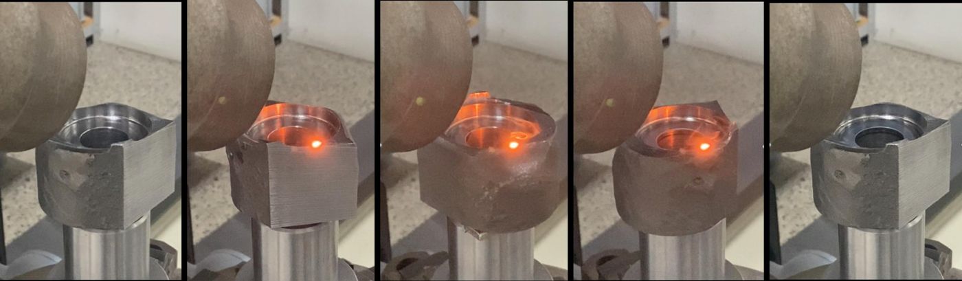 Sequência de têmpera a laser