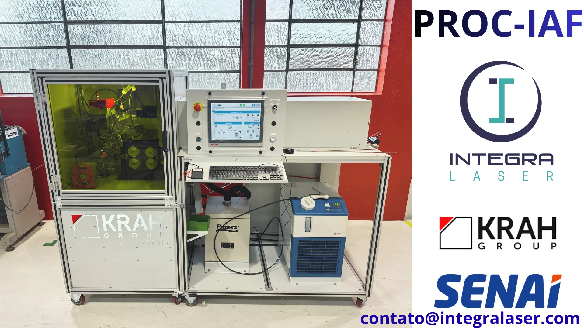 Sistema laser integrado do projeto PROC-IAF